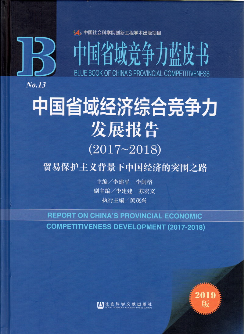 大鸡吧爆操白虎骚逼中国省域经济综合竞争力发展报告（2017-2018）